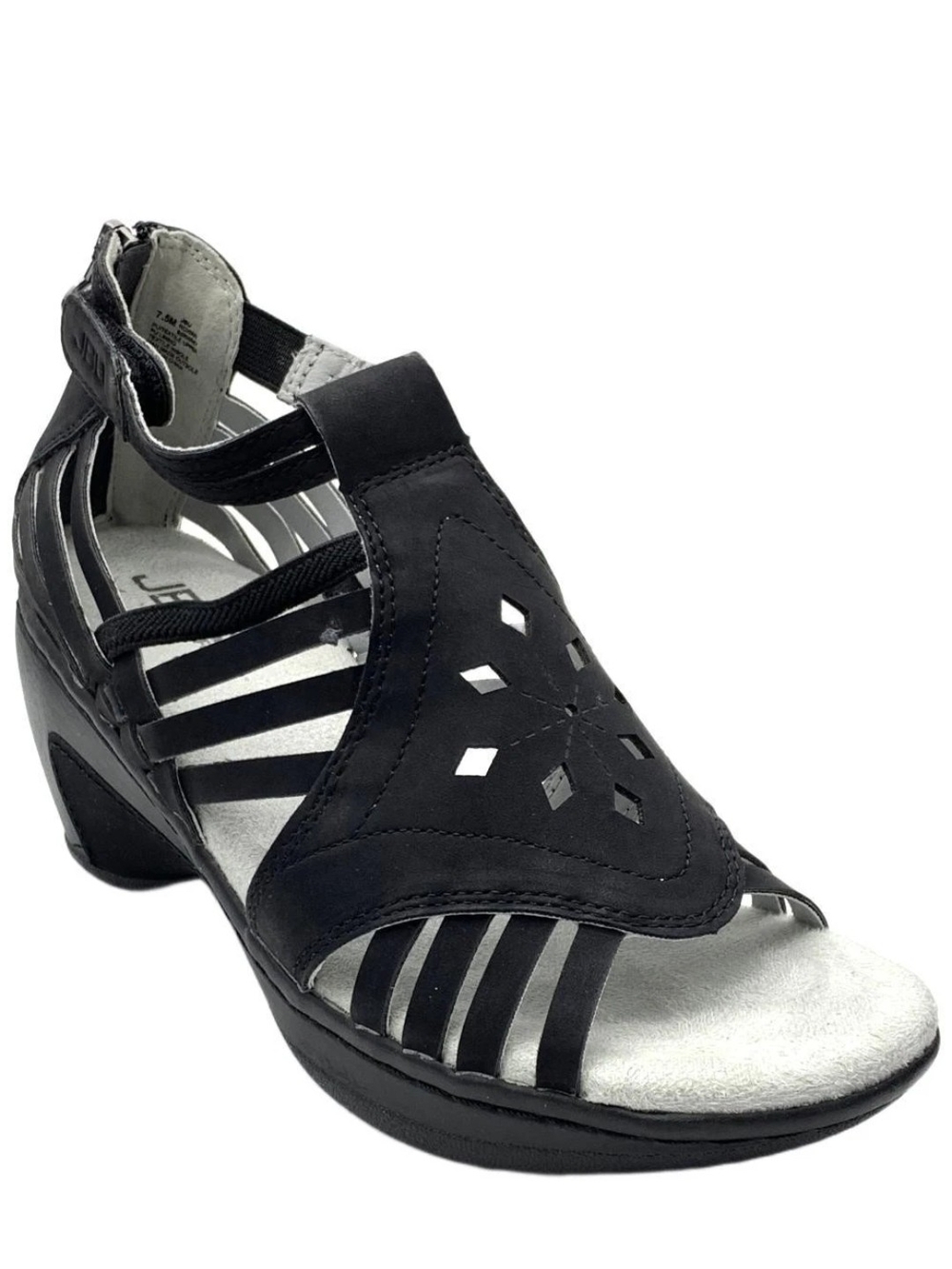 JBU Women's Rowan Wedge Dress Sandal Black